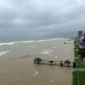 alagametos no litoral de SP