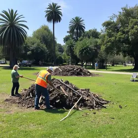 limpeza e retirada de entulhos