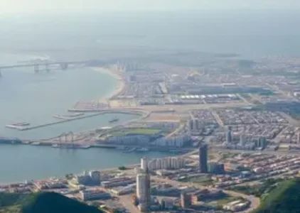 São Vicente atividades portuárias e industriais