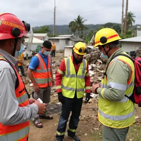 simulado de desastres São Vicente