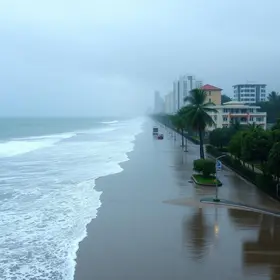 chuva em Santos