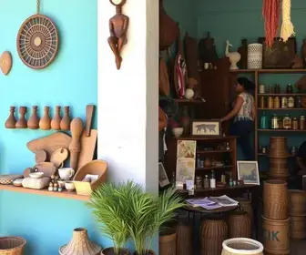 loja de artesanato em São Vicente